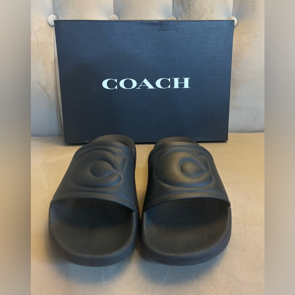 COACH rubber slide sandals - Picture 7 of 9